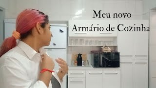 O armário de cozinha chegou montei parte dele [upl. by Maxi]