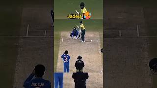 Ravindra jadeja bowling 🥵 shorts cricket [upl. by Bea]