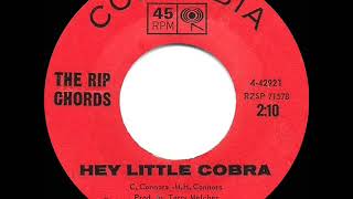 1964 HITS ARCHIVE Hey Little Cobra  Rip Chords a 2 record [upl. by Perrin]