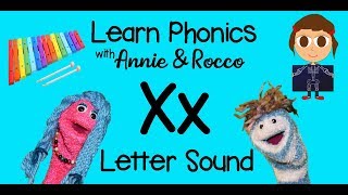 Letter Sounds  Letter X  Alphabet Fun Phonics Song  Storytime with Annie amp Rocco [upl. by Siroved]