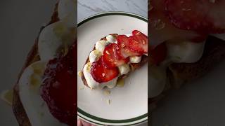 Strawberries amp Cream Toast [upl. by Oilisab]