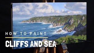 How to Paint CLIFFS AND SEA [upl. by Margit]