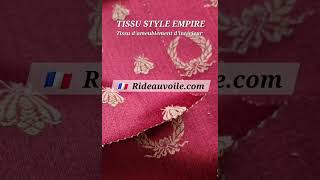 Jacquard interior designer french architect interior home Empire style fabrics Decoration [upl. by Ydualc]