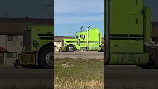 Truck Spotting Live in Kindersley  Peterbilt 379 [upl. by Annonyw]