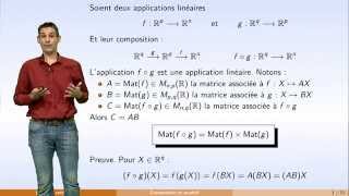 Lespace vectoriel Rn  partie 3  propriétés des applications linéaires [upl. by Yanrahs279]