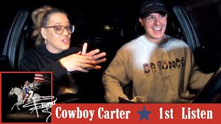 Beyoncé act ii COWBOY CARTER  Album First Listen and Reaction [upl. by Eduard925]