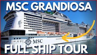 MSC GRANDIOSA Full Ship Tour 2023 Review amp BEST Spots of MSC Cruise Ship [upl. by Aleda]