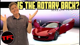 BREAKING NEWS Mazda Just Unveiled a Stunning RX7 Rotary SP Concept [upl. by Adihsaar]