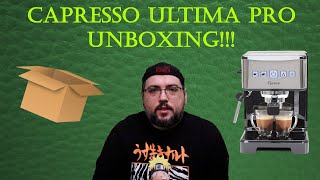 Capresso Ultima Pro Unboxing  Coffee With Gamer Joe [upl. by Idurt]