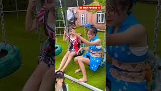 MAU BERENANG DI KOLAM RENANG TAPI GAK ADA TEMAN ⁉️shorts funny dubbing [upl. by Stanhope]