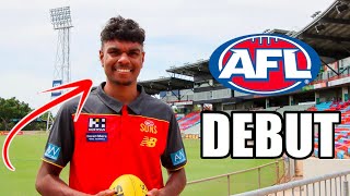 Lloyd Johnston Debut Highlights 8 Disposals  AFL 2023 [upl. by Becka]