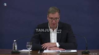 Uživo  Obraćanje javnosti predsednika Srbije Aleksandra Vučića [upl. by Bern]