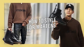 HOW TO STYLE DR MARTENS  MENS STREETWEAR GUIDE [upl. by Nivrek]