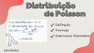 Distribuição de Poisson  Definição Fórmula e Exercícios Resolvidos [upl. by Najram]