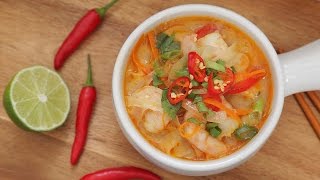 Thai Shrimp Soup Recipe [upl. by Einamrej]