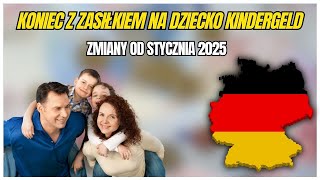 Koniec z zasiłkiem na dziecko Kindergeld od stycznia 2025 [upl. by Sregor]