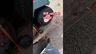 Ratchet strap broke lawnmower haul scrapmechanic closecall fyp [upl. by Fanchet]