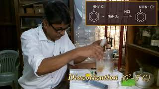 Aniline Yellow Dye অ্যাানিলিনইয়োোলো ডাই Synthesis Using Low Cost Equipment [upl. by Manlove]