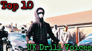 TOP 10 UK DRILL VOICES [upl. by Fishbein]