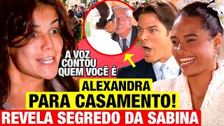 ALMA GÊMEA Alexandra PARA CASAMENTO DE SABINA E HÉLIO e revela A VERDADEIRA IDENTIDADE DE SABINA [upl. by Garzon]