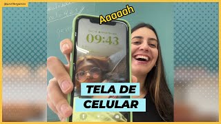 Hoje a chamada é de TELA DE BLOQUEIO DO CELULAR [upl. by Safoelc]