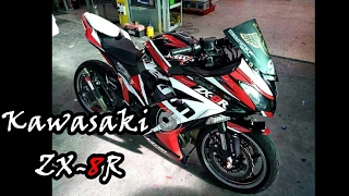 Z800 custom modified full fairing ZX8R [upl. by Lou87]