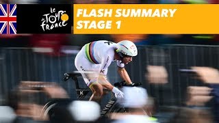 30 seconds sumup  Stage 1  Tour de France 2017 [upl. by Adihsar]