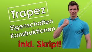 Allgemeines Trapez  Eigenschaften amp Konstruktion mit SKRIPT [upl. by Artemed]