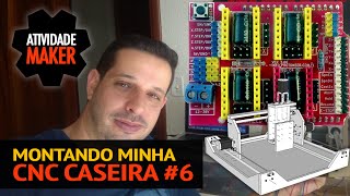 Montando minha CNC Caseira 6  Arduino CNC Shield A4988 e Motores de Passo [upl. by Mokas478]