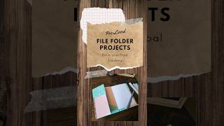 File Folder Projects folio filefolder papercraft junkjournal howto [upl. by Alakcim]