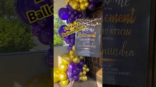 😍ENTRANCE BALLOON ARCH shortvideo shorts balloons entranceballoonarch howto diy balloonarch [upl. by Carmencita]