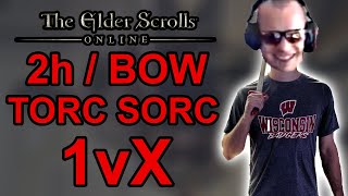 ESO 1vX PvP  Sorcerer Is King Of Cyrodiil Torc Build [upl. by Marni]