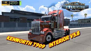 Ats 🚛  Kenworth T909  Interior v58 🚛⛽396 truck [upl. by Airla]