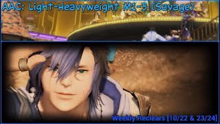 FFXIV 70 AAC LightHeavyweight M13 Savage  Weekly Reclears Angel 1022 amp 2324 [upl. by Guinn]