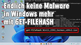 Windows sicherer machen  Downloads einfach mit HASHWerten prüfen [upl. by Eirojram]