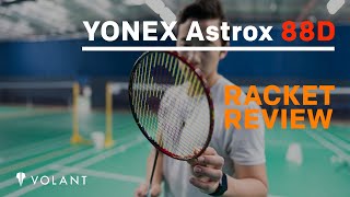 Yonex Astrox 88D Badminton Racket Review  By Volant [upl. by Neret]