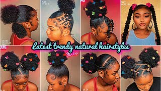 💅🏼💦New Slayed 4c Natural hairstyles for black girlies🎀  𝐏𝐢𝐧𝐭𝐞𝐫𝐞𝐬𝐭 inspired 💖 [upl. by Udela903]