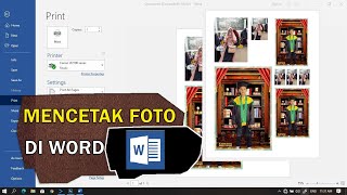 Cara mencetak foto di microsoft office word [upl. by Dalston]