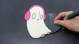 Making Undertale Napstablook Pancake [upl. by Ahcsap]