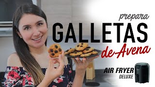 Cómo hacer saludables 🍪 🍪 GALLETAS DE AVENA en la AirFryer [upl. by Adiv]