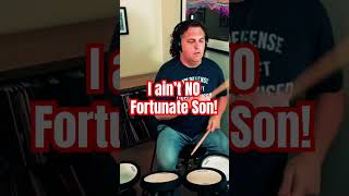 CCR  Fortunate Son in 78 seconds drums music shorts [upl. by Reinhart]