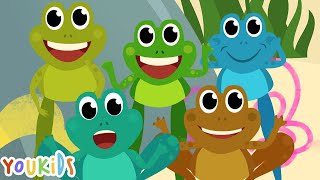 Five Little Speckled Frogs Song for Kids [upl. by Aseen904]