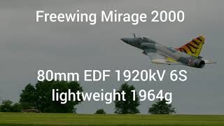 Freewing Mirage 2000 TOPSPEED 253kph157mph [upl. by Bywaters]