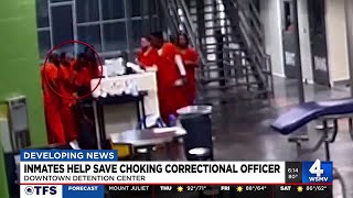 Inmates help save choking correctional officer [upl. by Royce855]