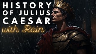 RAINY History of Julius Caesar  Historical Sleepy Story  Storytelling and Rain [upl. by Tratner143]