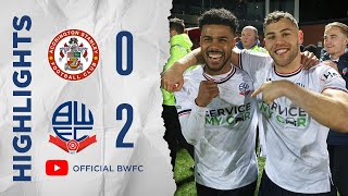 HIGHLIGHTS  Accrington Stanley 02 Bolton Wanderers [upl. by Shanna]