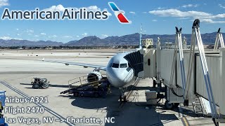 HD60 American Airlines flight 2470 from Las Vegas to Charlotte [upl. by Ottie]