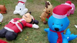 Christmas inflatables overflow part 1 [upl. by Eityak]