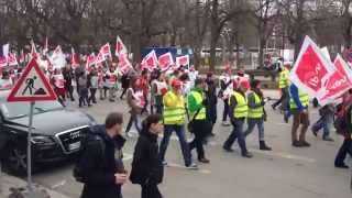 verdi Streik in der Tarifrunde 2015 des öffentlichen Dienstes [upl. by Brechtel]