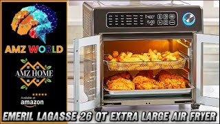 Review Emeril Lagasse 26 QT Extra Large Air Fryer Amazon [upl. by Margaretta]